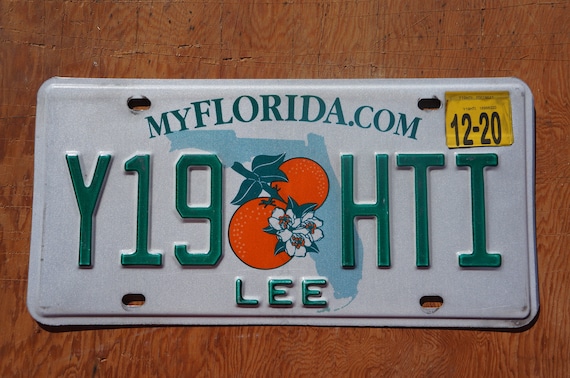 2020 Florida LEE County Twin Oranges License Plate - Etsy