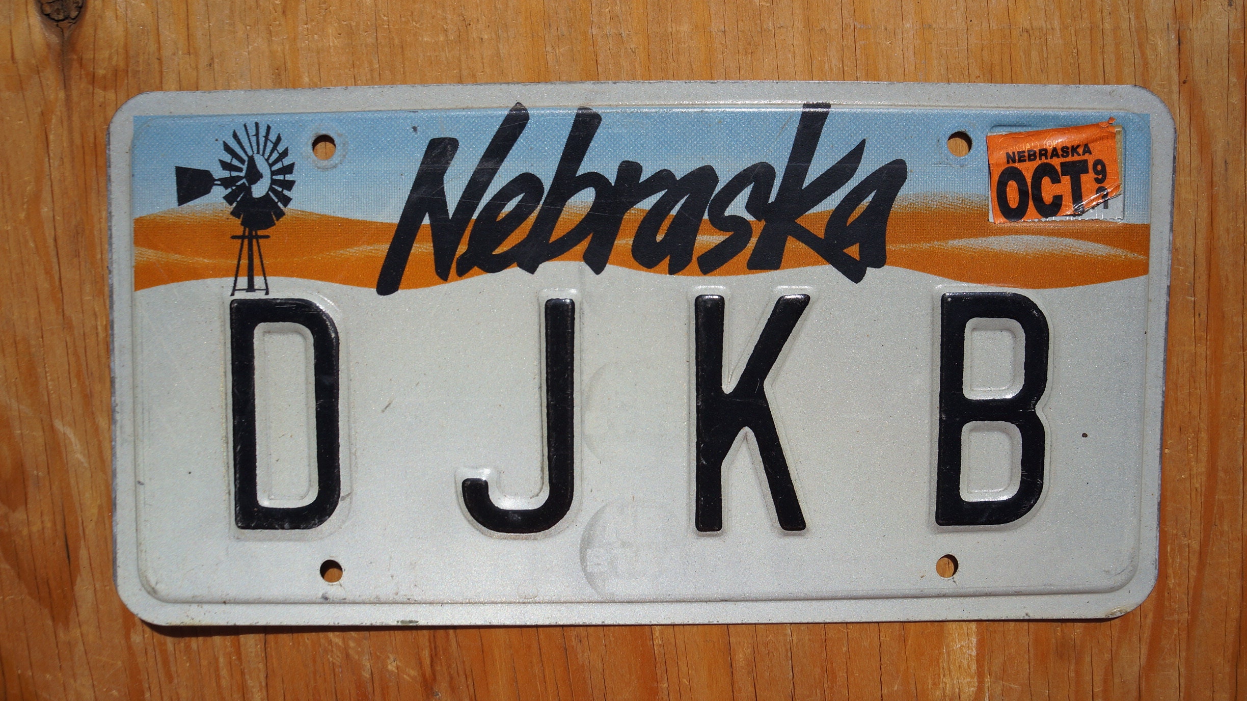1990s Nebraska Vanity WINDMILL License Plate # D J K B - Etsy