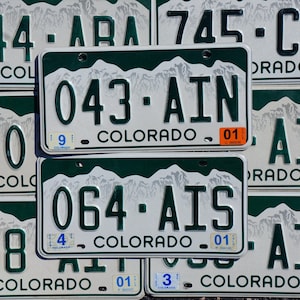 One or More - COLORADO SNOW MOUNTAINS License Plate