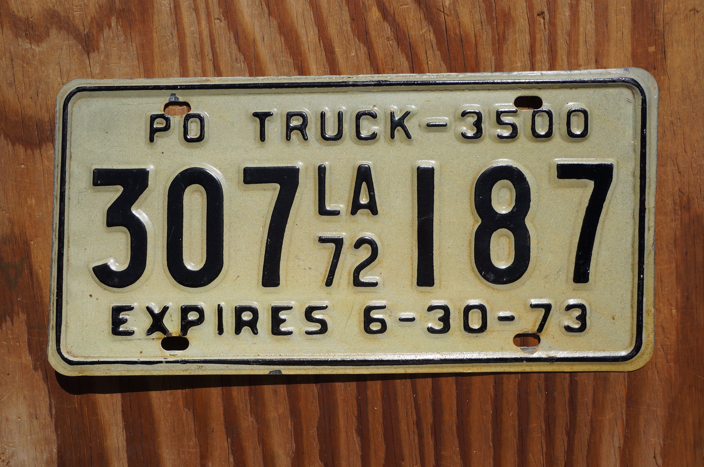 1972 1973 Louisiana TRUCK Vintage Embossed License Plate - Etsy