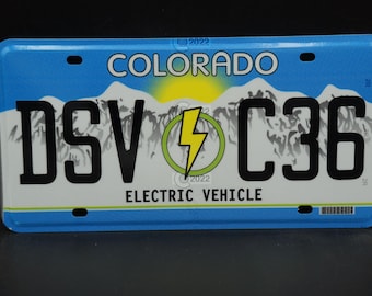 Colorado ELECTRIC VEHICLE License Plate