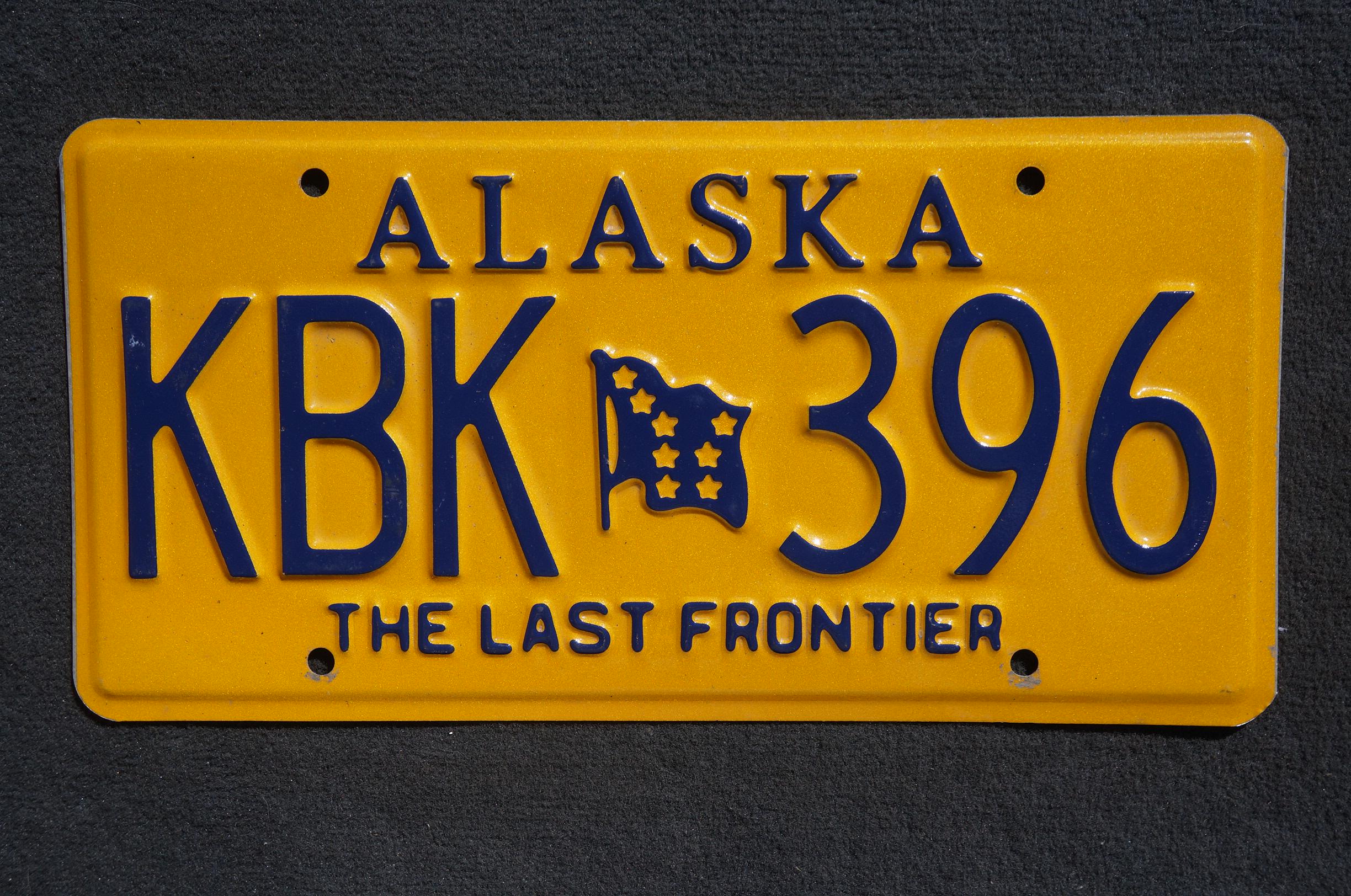 Alaska Yellow Flag License Plate - the Last Frontier - Etsy