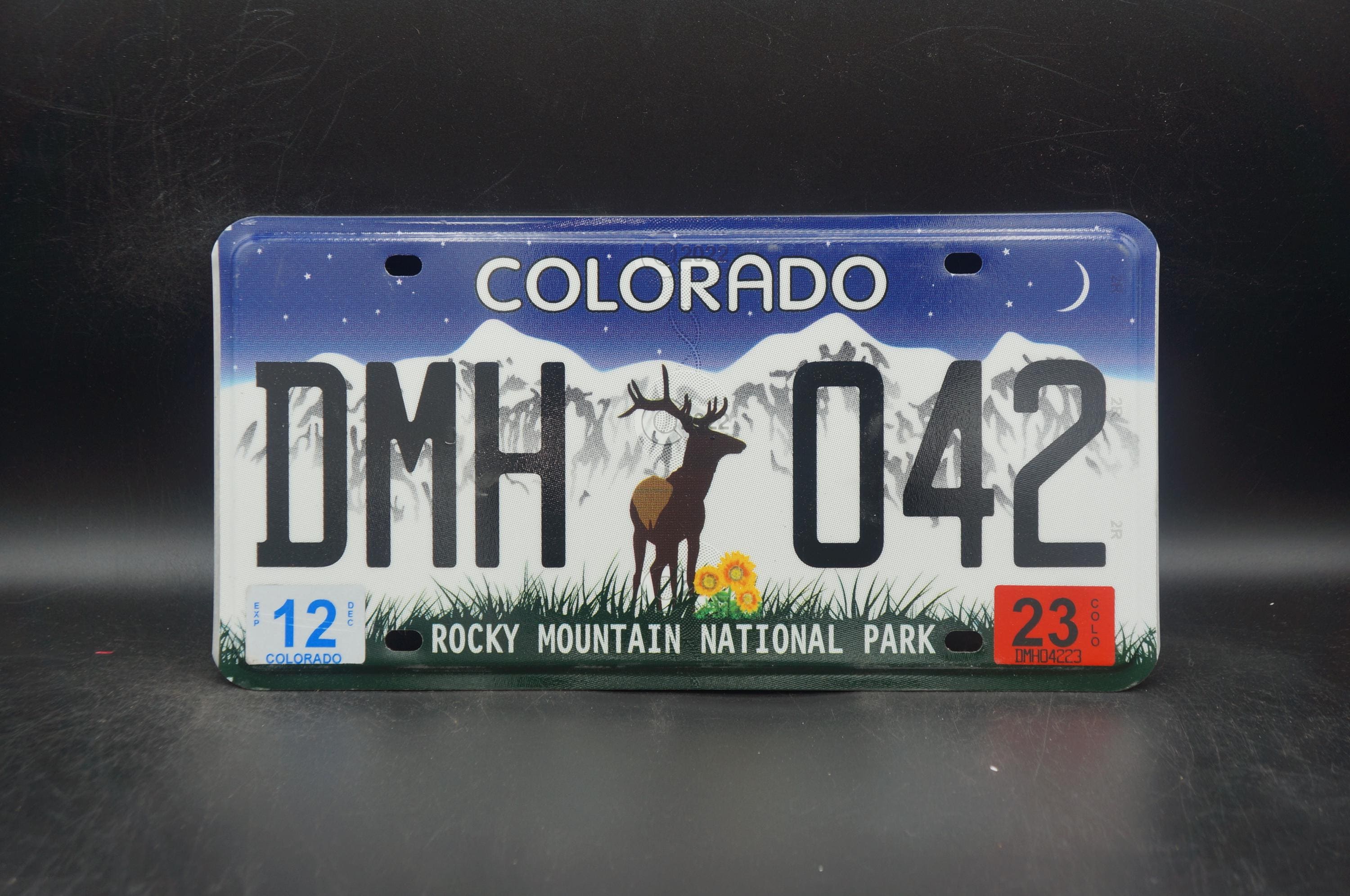 2023 Colorado Rocky Mountain National Park RMNP Deer Blue License