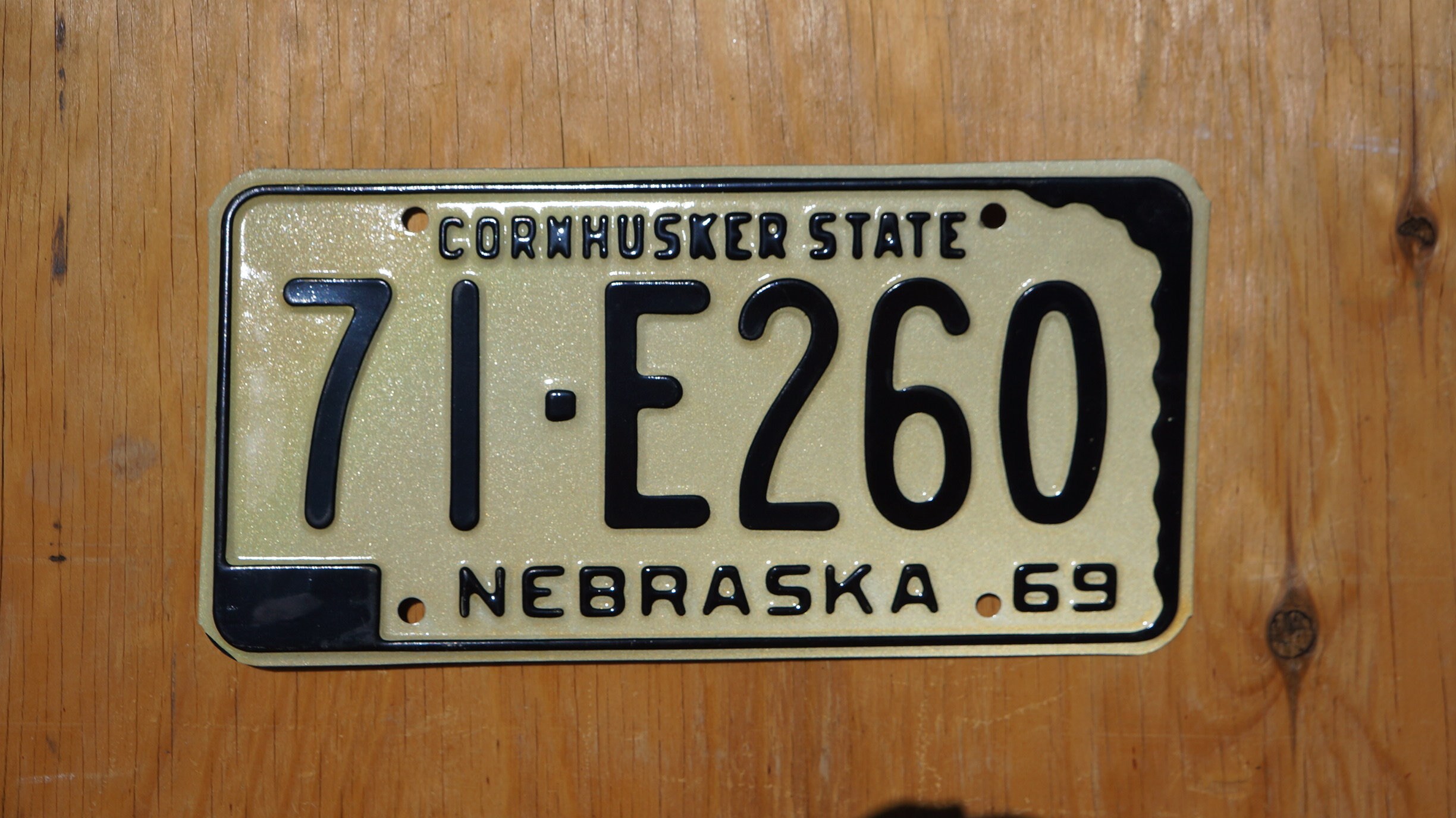 1969 Nebraska License Plate Vintage Antique 71 E 260 | Etsy
