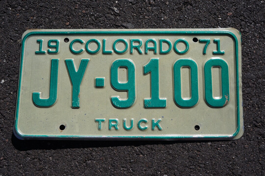 COLORADO : Plaque immatriculation US 30x15cm plate