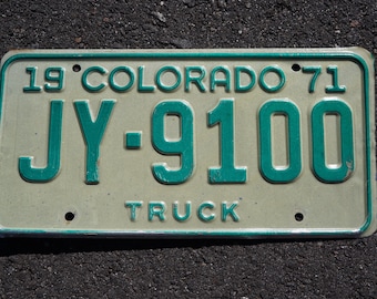 Plaque D'immatriculation Vintage Colorado 1992-99 - Série Denim - États-Unis