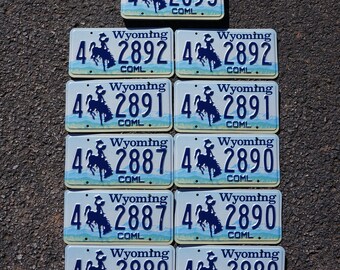Lot of 20 Wyoming License Plates