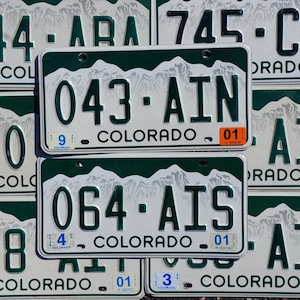 Colorado License Plate: Authentic Auto Tag