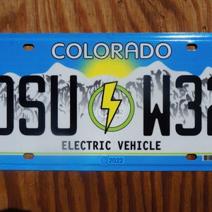 Colorado ELECTRIC VEHICLE License Plate