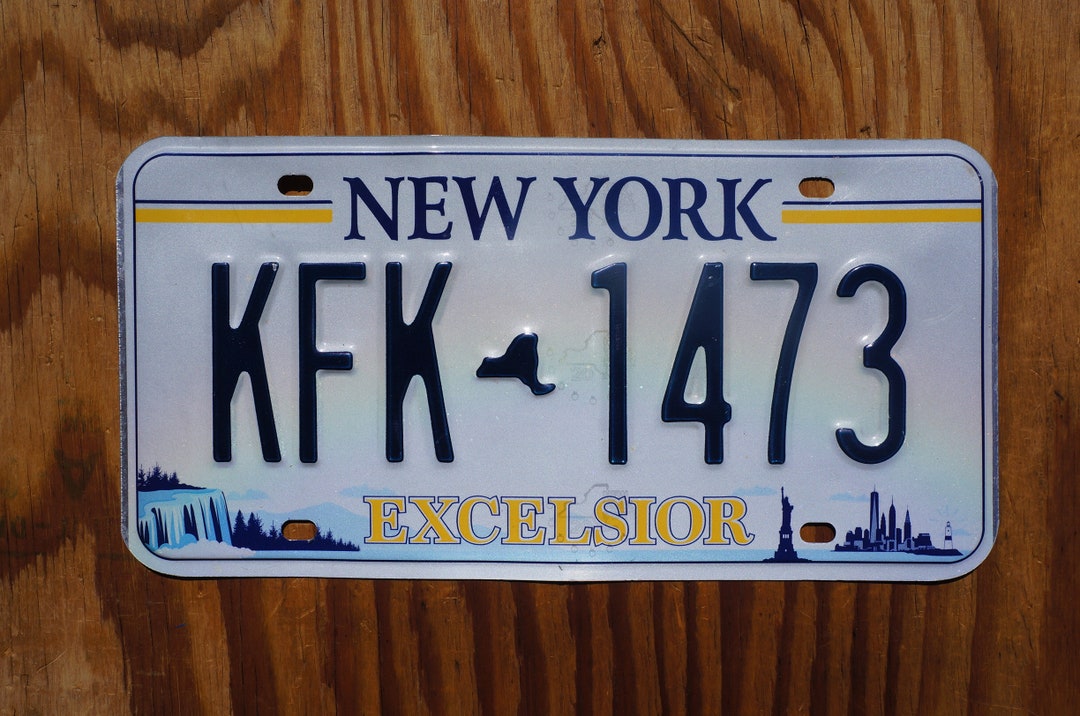 New York EXCELSIOR License Plate New Design Statue of Liberty NYC Etsy