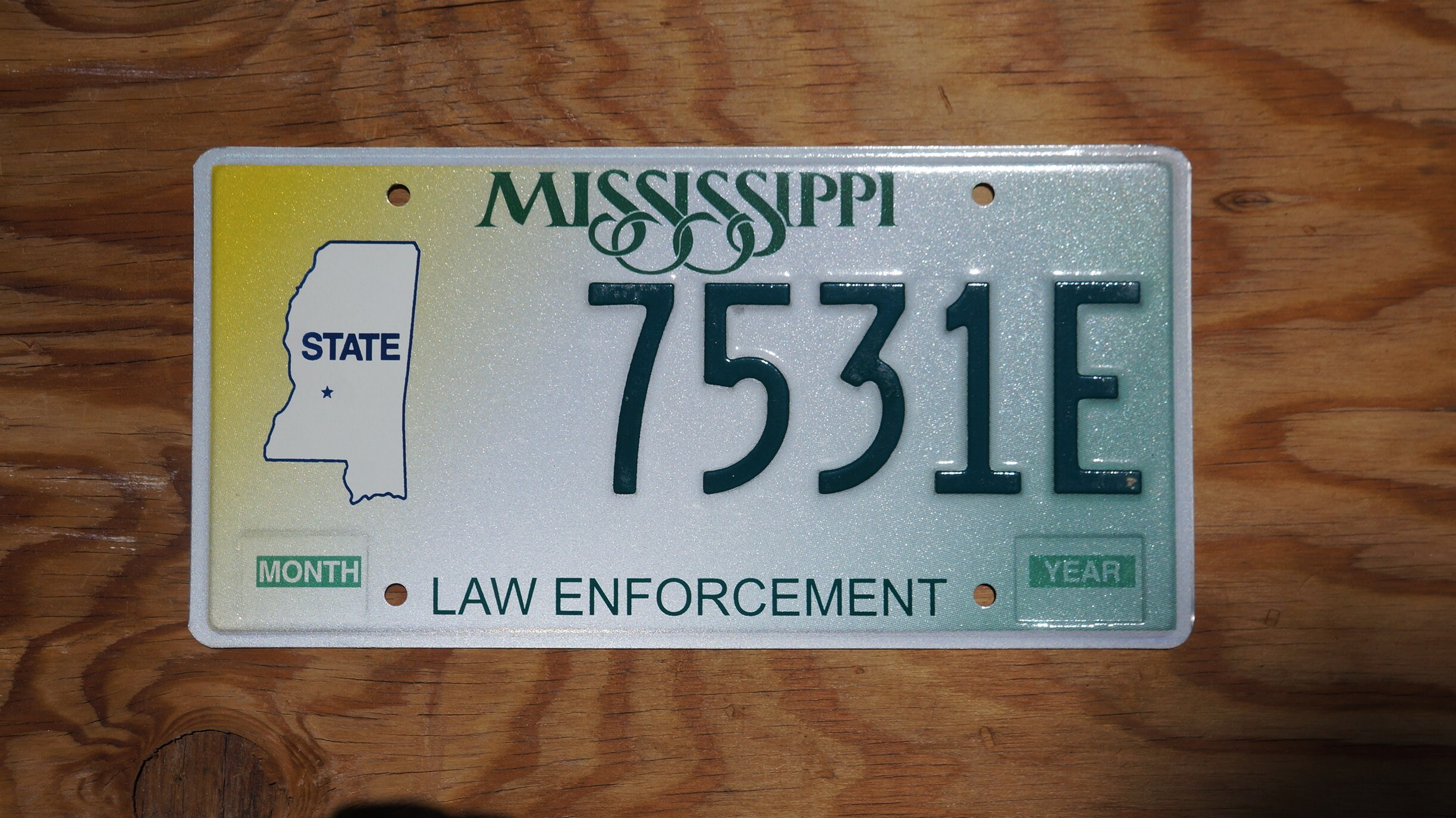 Mint Mississippi LAW ENFORCEMENT License Plate Etsy