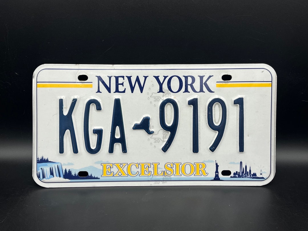New York EXCELSIOR License Plate New Design Statue of Liberty NYC KGA
