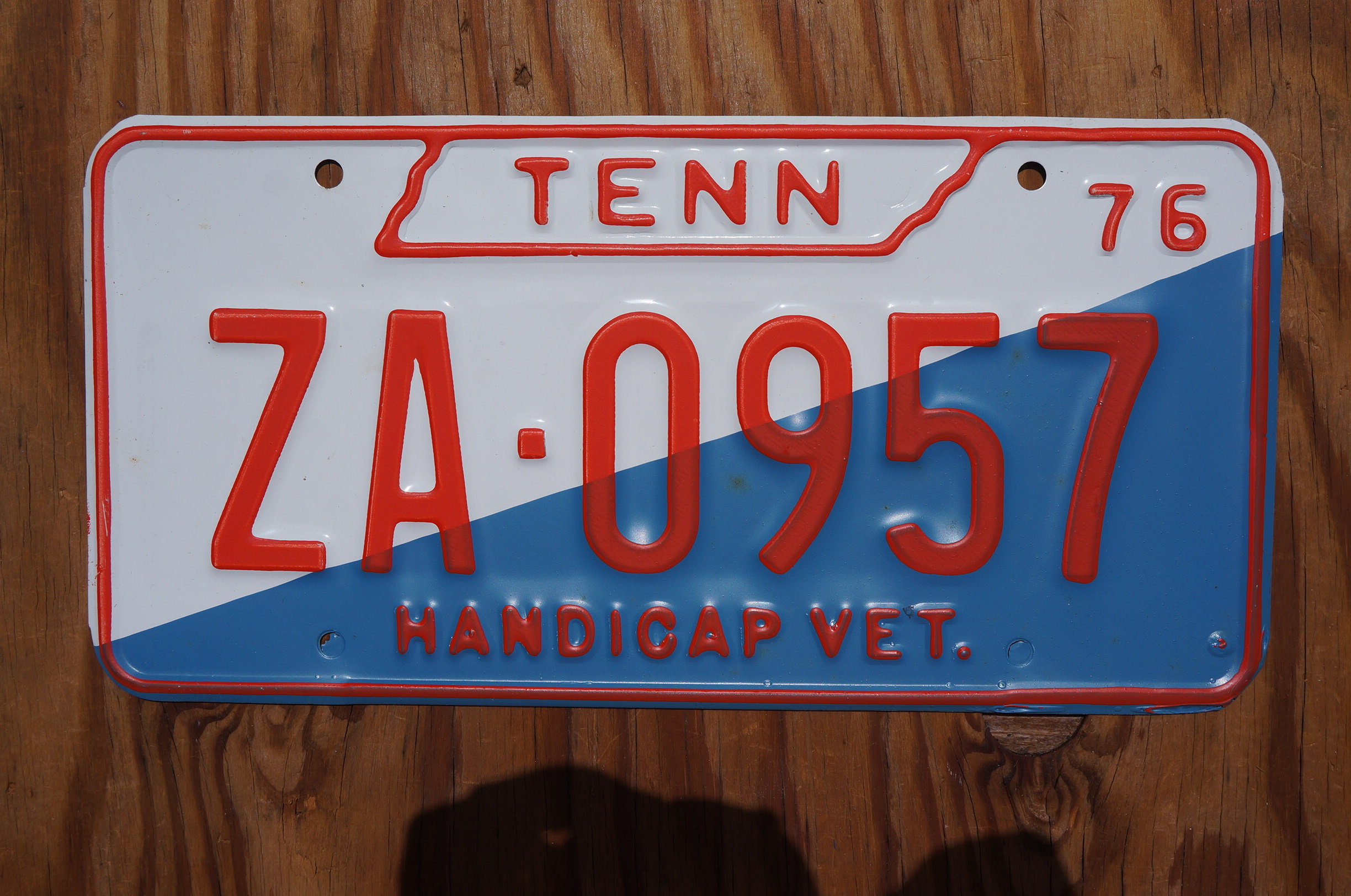 1976 Tennessee HANDICAP VET Vintage License Plate - Etsy
