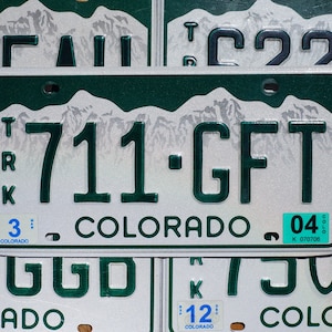 One or More - COLORADO Truck SNOW MOUNTAINS License Plate