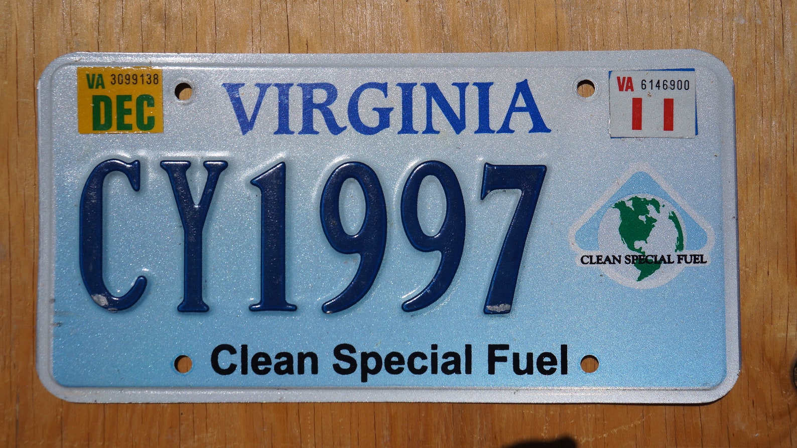 2011 Virginia CLEAN SPECIAL FUEL Earth License Plate 1997 Etsy Hong Kong