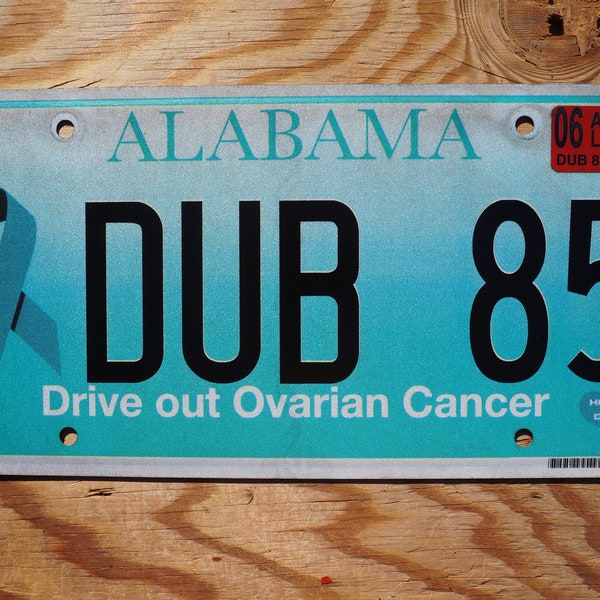 2021 Alabama Blue Ribbon Nummernschild - Drive out Eierstockkrebs # DUB 85