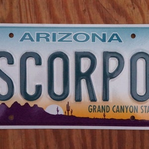 Arizona Vanity SCORPO ナンバー プレート - SCORPIO