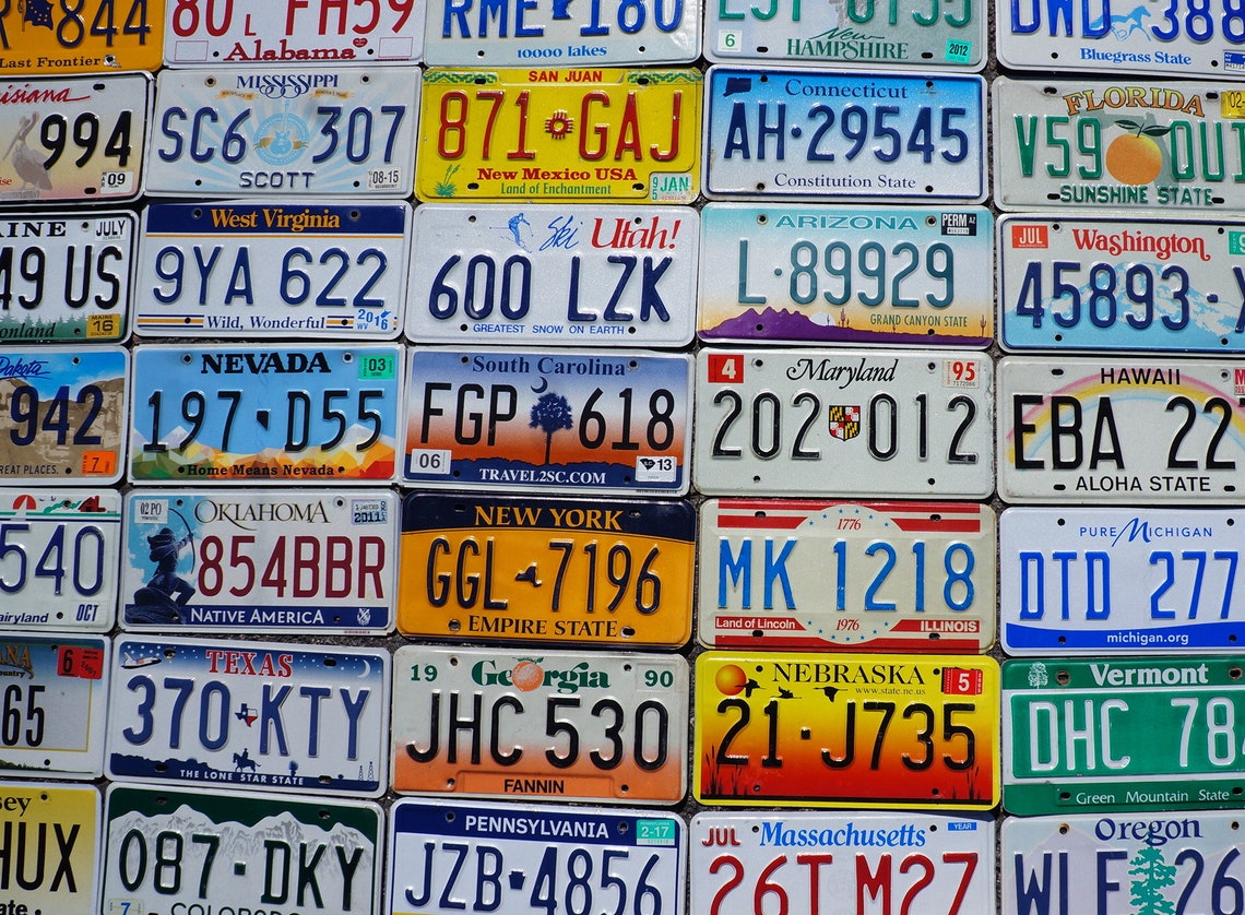 Complete Set All 50 STATES USA License Plates Lot Etsy Finland