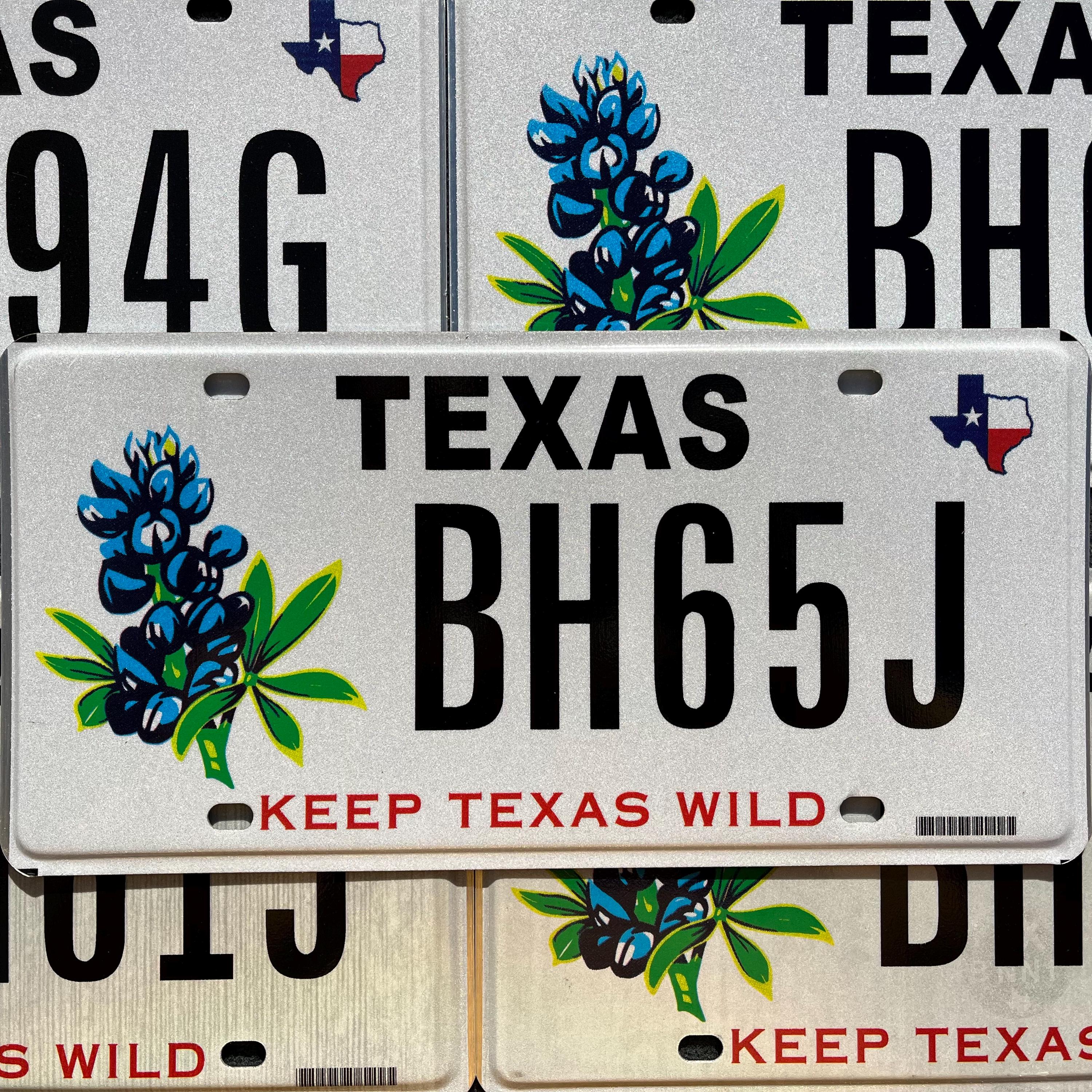 One or More - TEXAS Keep Texas Wild BLUEBONNET Flower Graphic
