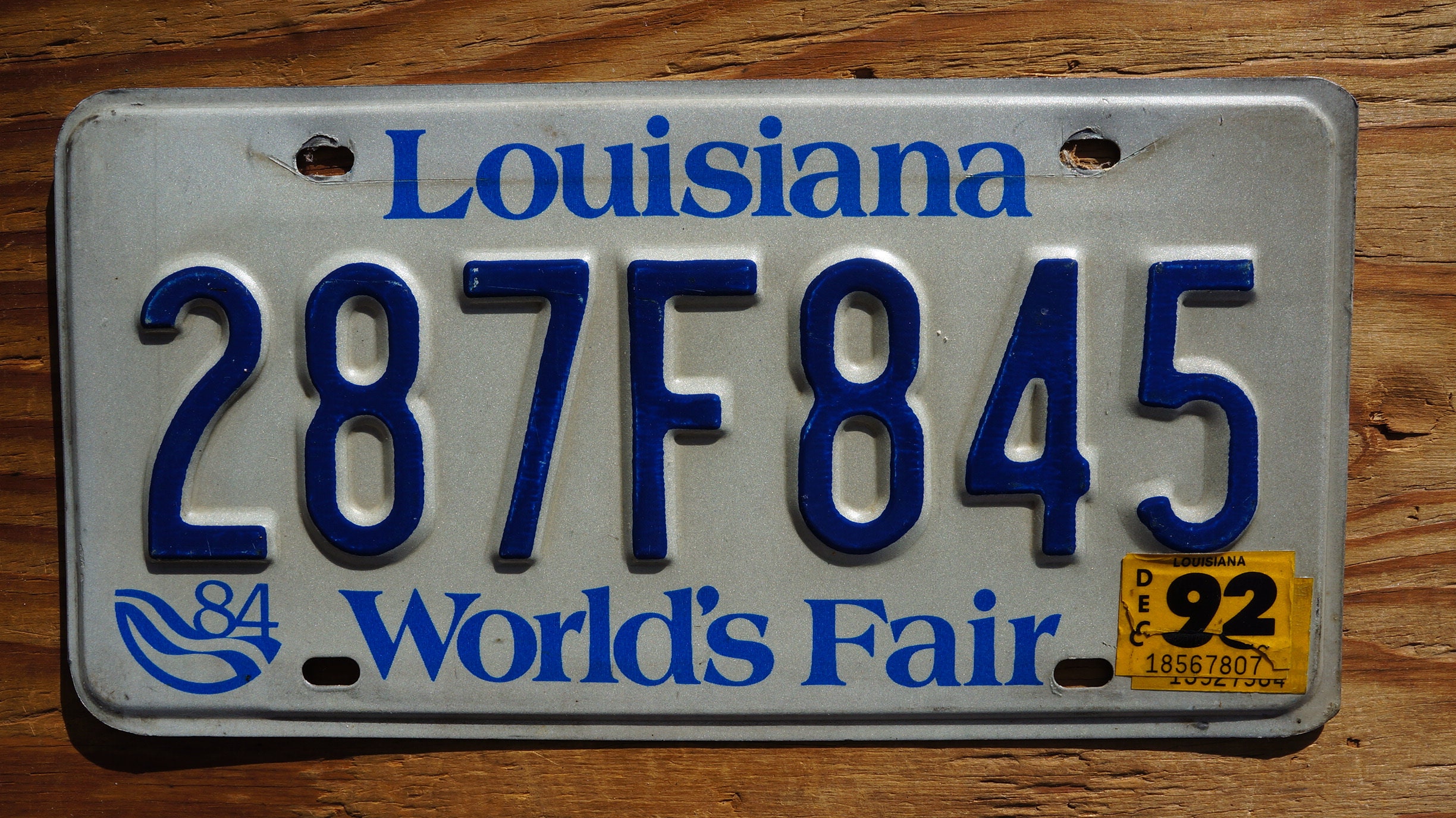 1984 1992 Louisiana World's Fair License Plate - Etsy
