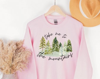 Mountain Sweater Outdoor Hoodie Forest Hoodie Mountain Sweatshirt Mountain Shirt Forest Clothing Camping Shirts  Campfire Sweatshirt