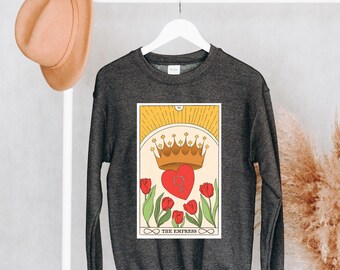 Empress Tarot Card Tarot Shirt Tarot Shirts Women Tarot Card Shirt Good Energy Celestial Shirt  Tarot Clothing Witchy Shirt Feminist Sweater