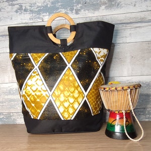 African Print Cotton Drawstring Bag/ Pouch for Travel, Makeup, Accessories,  Haircare, Underwear 