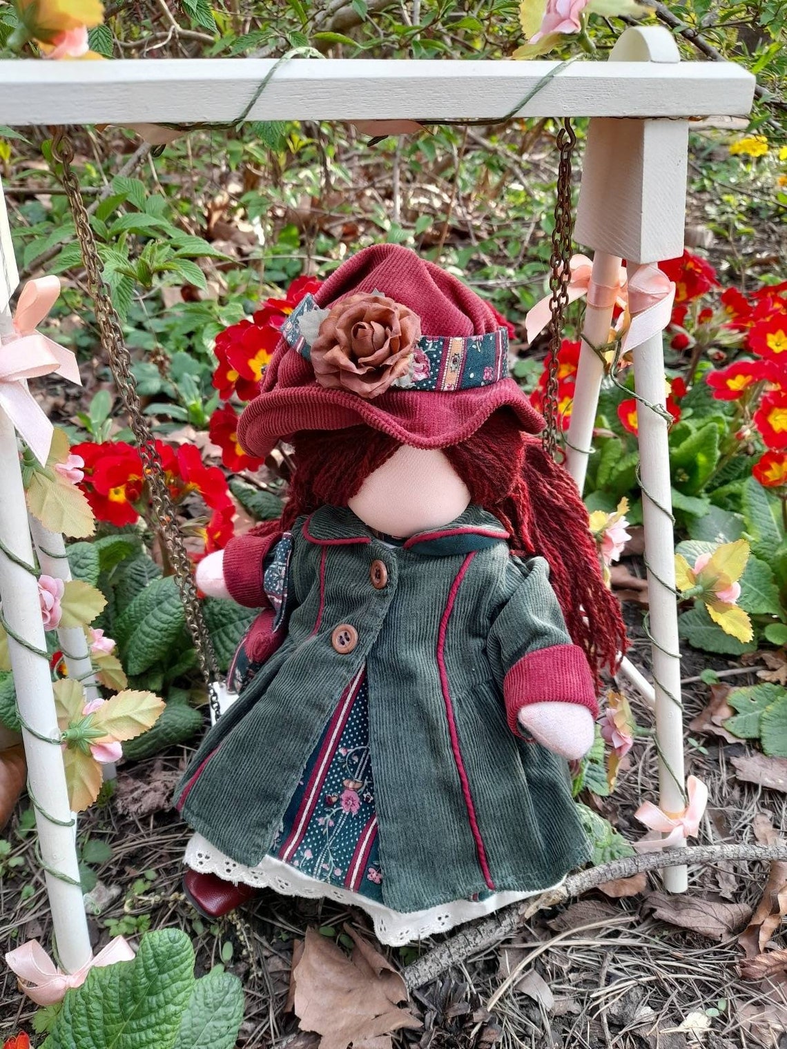 SOLD Custom made classic organic Waldorf Doll Faceless Etsy