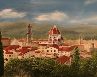 Florence- Limited edition Giclee print of oil painting.