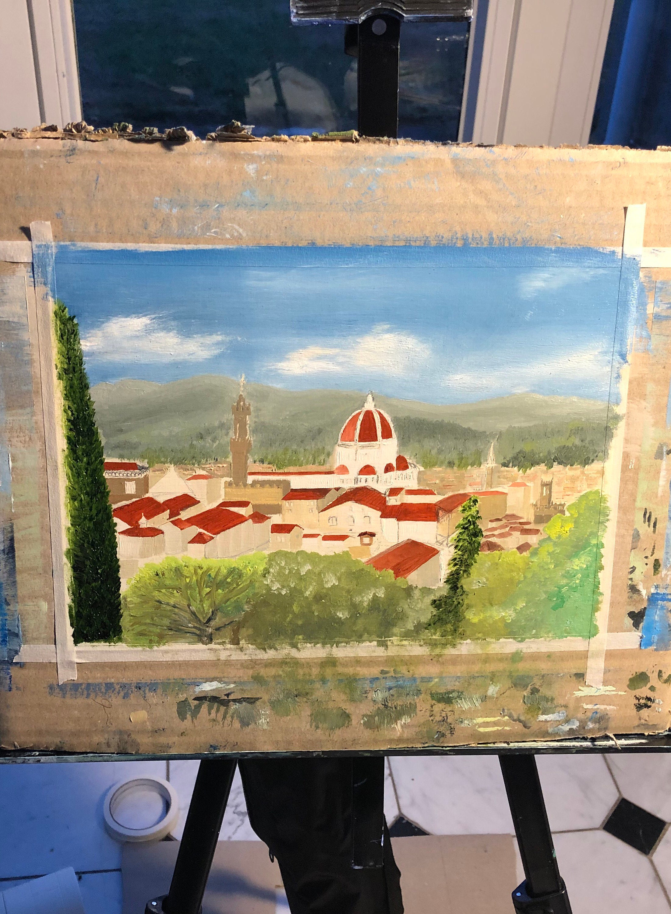 Florence Limited edition print of oil painting. Etsy