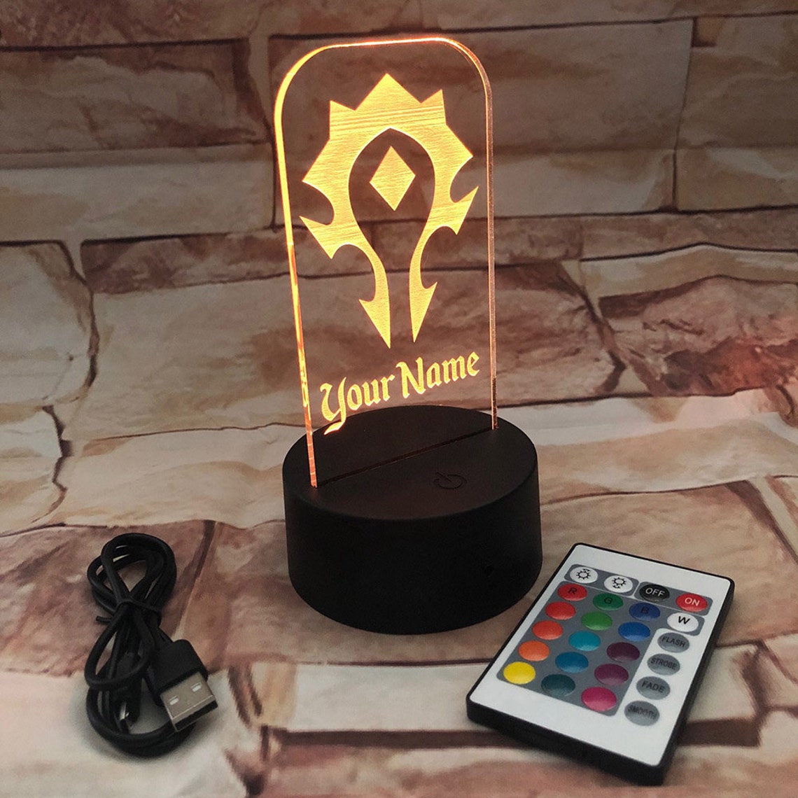 Alliance / Horde WoW World Of Warcraft LED Desk Lamp Night Etsy