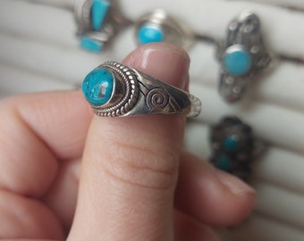 SILVER925 INDIAN TURQUOISE RING/シルバー/リング Amazon.com: Navajo Turquoise Ring .925 Silver Handmade