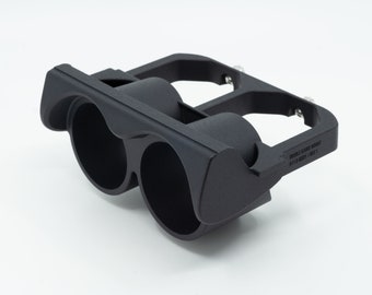 Support pour manomètre auxiliaire double de 52 mm. Porsche 911 (carrosserie G jusqu'en 1985)