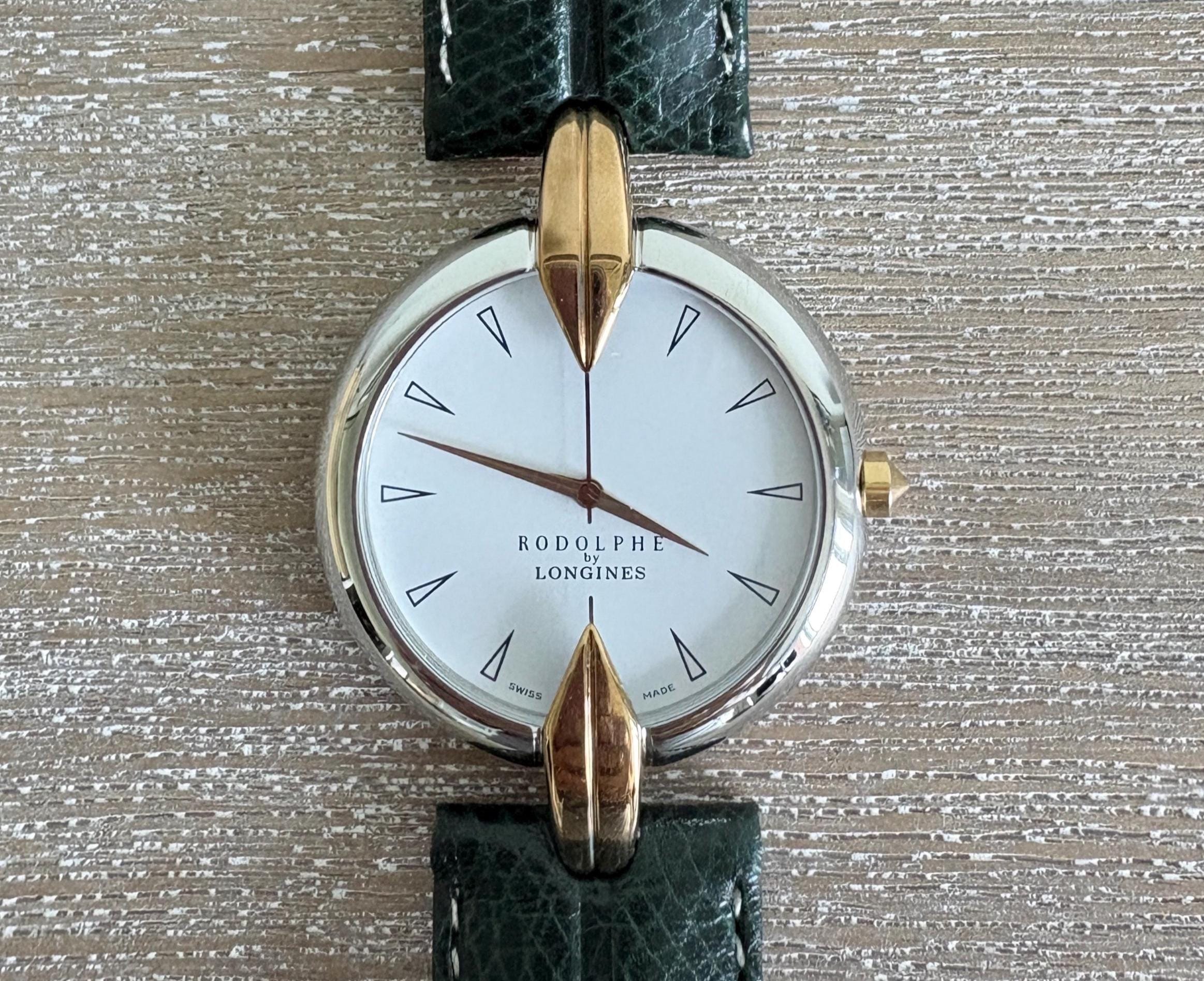 LONGINES RODOPHE レディース時計 LONGINES ロンジン 時計 ロドルフ レディース 緑 白文字盤