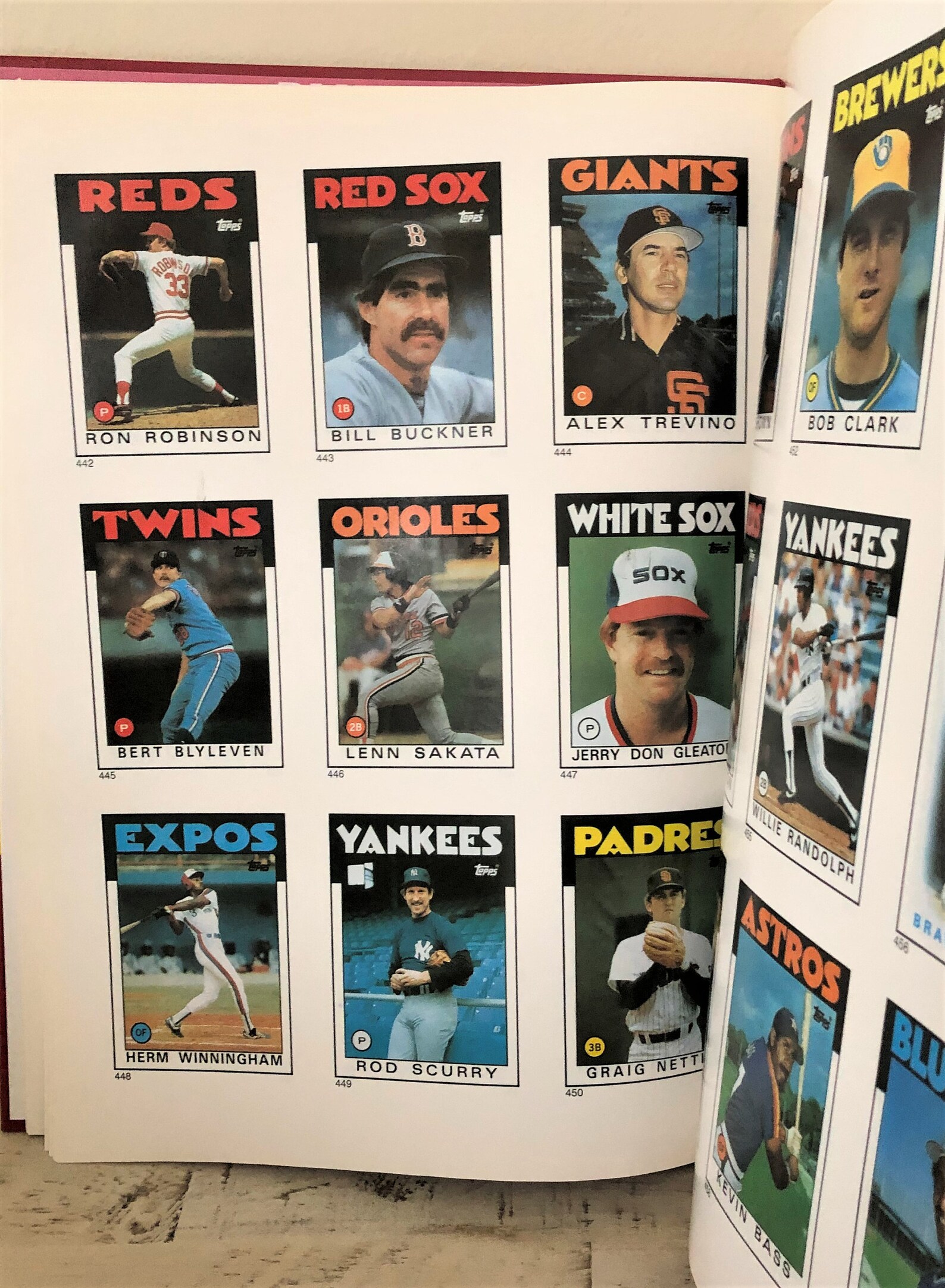 1986 Topps Baseball Cards Update Book Etsy