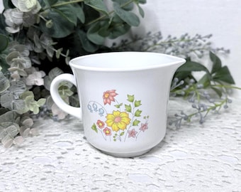 Vintage Corning Corelle Meadow Creamer, 1970s