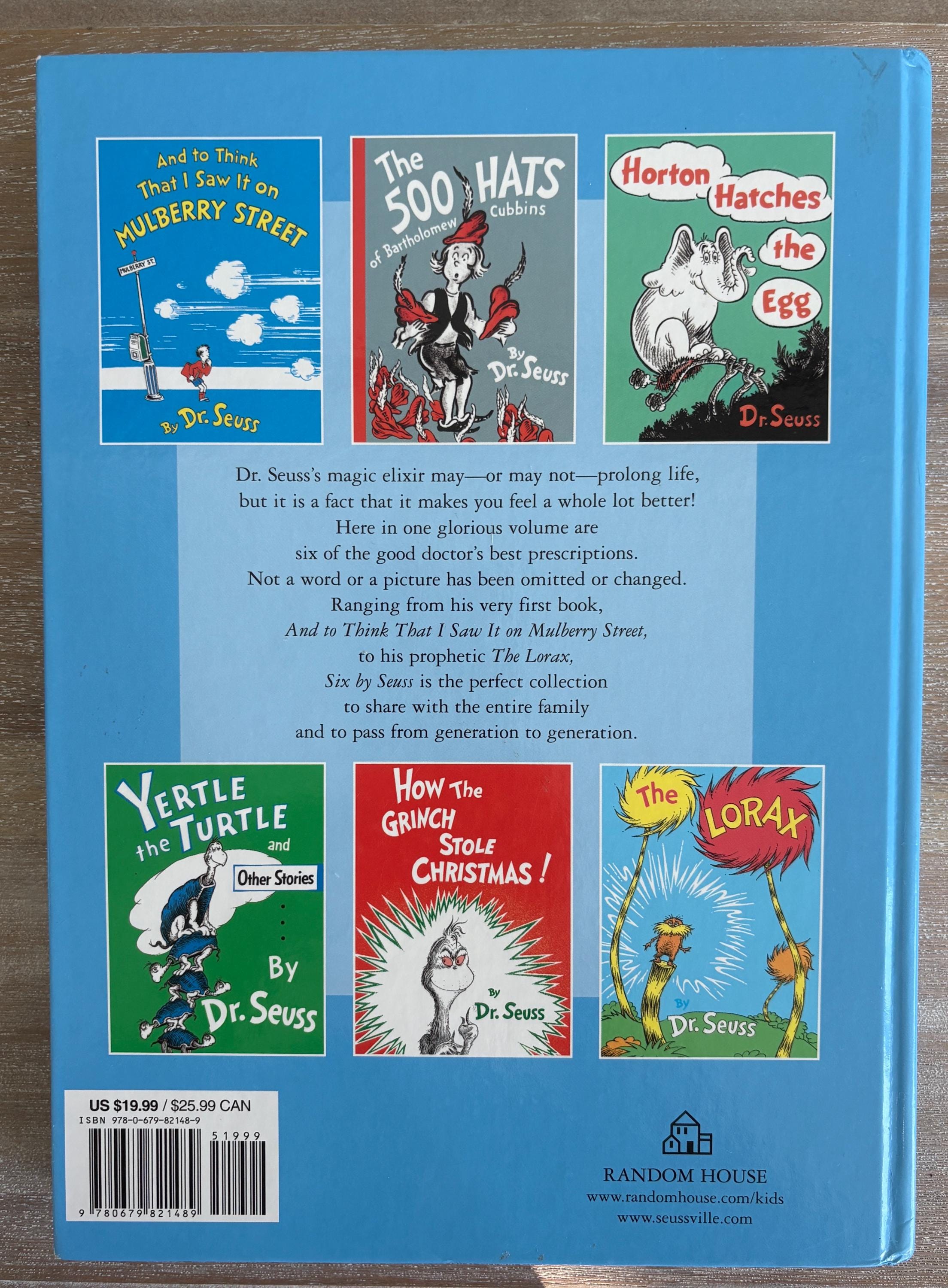 Vintage Six by Seuss: A Treasury of Dr. Seuss Classics, Hardcover