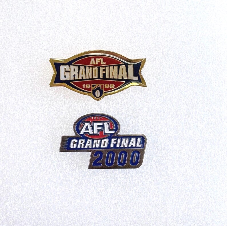 Two AFL Grand Final Pins/badges - 1998 and 2000 - Etsy