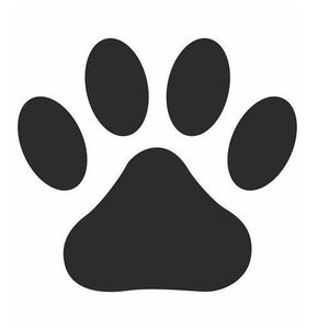Paw Print Royal Icing Transfer Sheet