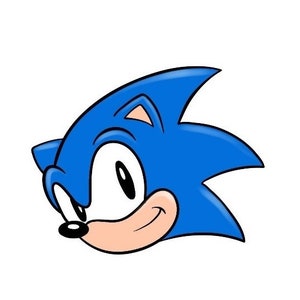 Pode incluir: Um personagem de desenho animado azul com um grande sorriso e uma cabeça azul espinhosa. O personagem tem grandes olhos pretos e um focinho branco.