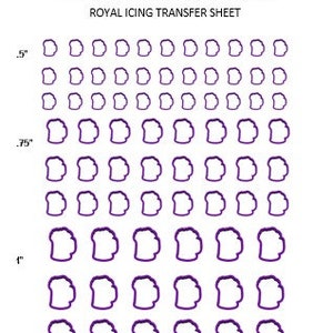 Beer Mug Royal Icing Transfer Sheet