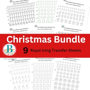 Christmas Bundle Royal Icing Transfer Sheet