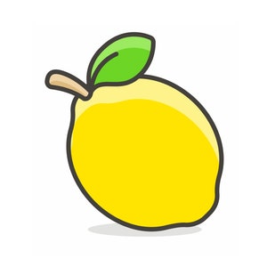 Lemon Royal Icing Transfer Sheet