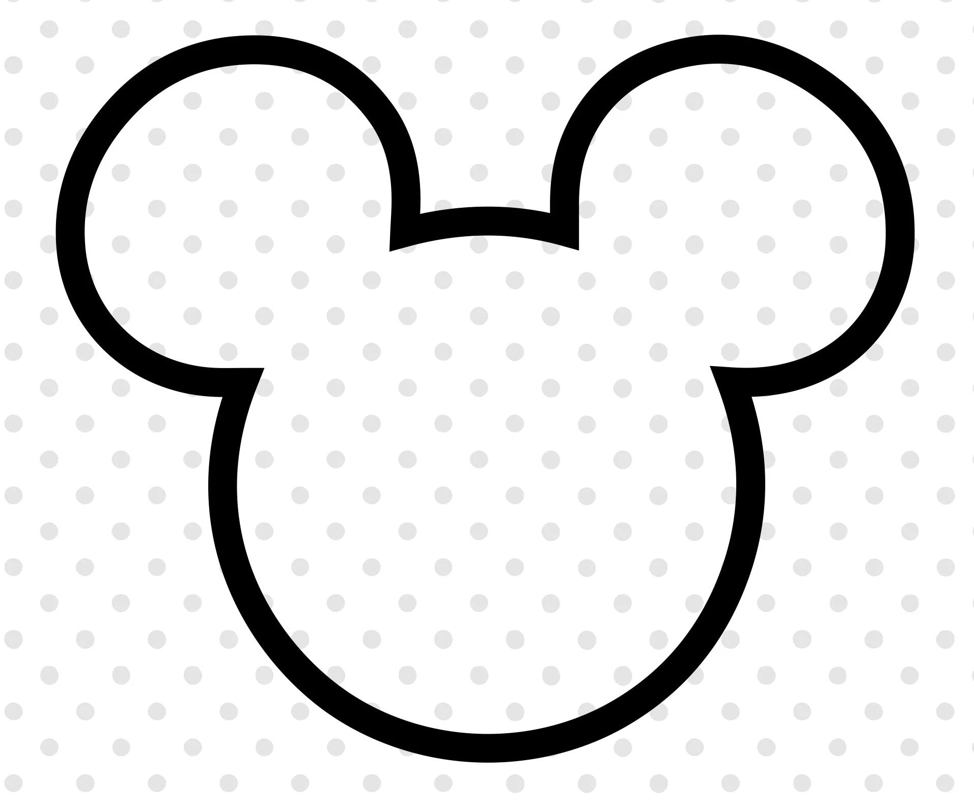 Mickey Mouse Head Template Printable Free Printable Templates