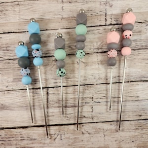 READY TO SHIP! 4&quot; or 6&quot; Solid or Print Cookie Scribe Tool, Beaded Scribe, Pretty Scribe Tool