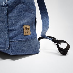 Stylish college bag, handmade summer backpack for women, drawstring closure image 4