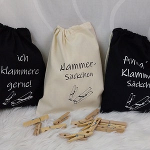 Clothespin bags, clip bags, clip collectors, storage for clothespins - customizable