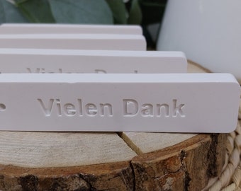 3er Set Geschenk-Anhänger "Vielen Dank" als Gastgeschenk oder "Gute Besserung"