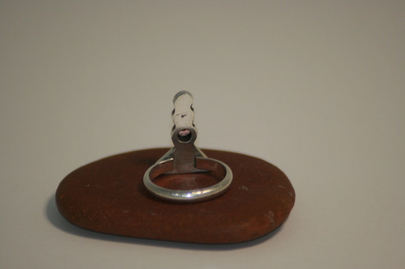 Handmade Sterling Silver Ring Turquoise Size 8 14