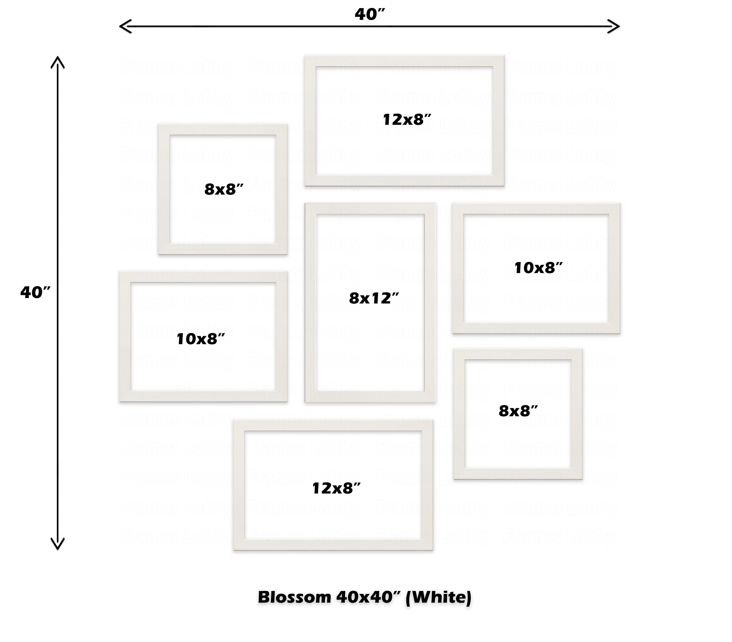 Photo Frame Set For Wall Gallery wall Blossom Picture Photo Etsy